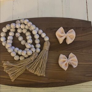 Polka Dot Hair Bow Set for Kids